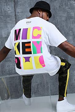 Boohoo Dinsey Big And Tall Front And Back Print Tee