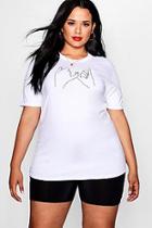 Boohoo Plus Megan Pinky Promise Tee