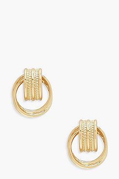 Boohoo Vintage Look Mini Circle Earrings