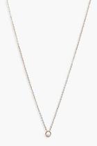 Boohoo Lily Faux Moonstone Pendant Necklace