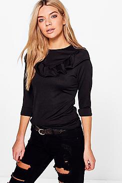 Boohoo Thea Frill Detail Top