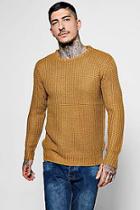 Boohoo Chunky Rib Knit Crew Nexk Jumper