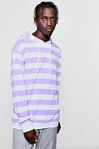 Boohoo Over The Head Stripe Hoodie