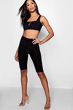 Boohoo Tall Slinky Longline Cycling Shorts