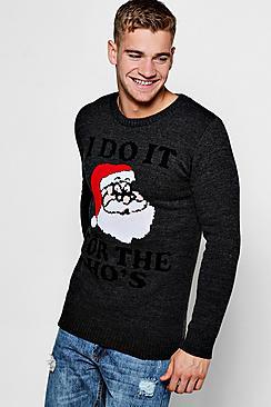 Boohoo I Do It For The Ho's Christmas Jumper