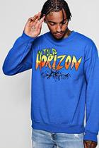 Boohoo Untold Horizon Printed Sweatshirt