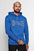 Boohoo Off Side Large Chest Print Hoodie