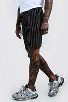 Boohoo Man Repeat Pinstripe Print Short