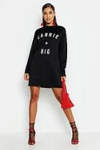 Boohoo Carrie + Big Slogan Sweat Dress