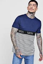 Boohoo Contrast Stripe Man T-shirt