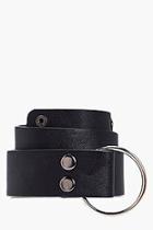 Boohoo Emma O-ring Popper Stud Boyfriend Belt