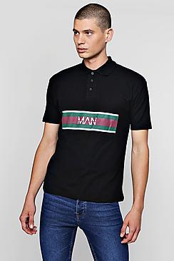 Boohoo Original Man Printed Polo