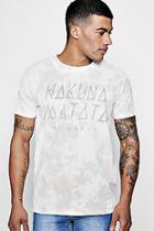 Boohoo Slogan Tie Dye T-shirt