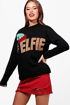 Boohoo Petite Sophie Elfie Christmas Jumper