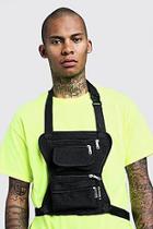 Boohoo Nylon Multi Zip Front Bag