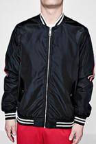 Boohoo Tyga Sports Tape Insert Bomber