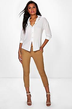 Boohoo Evie Woven Tailored Skinny Trouser