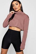 Boohoo Slouchy Roll Neck Light Weight Sweater