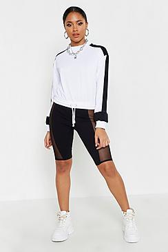 Boohoo Mesh Panel Cycling Shorts