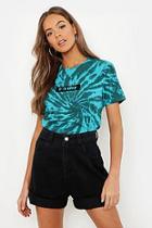 Boohoo Filthy Swirl Tie Dye Graphic Tee