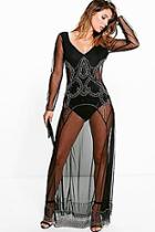 Boohoo Boutique Cora Embellished Statement Maxi Dress