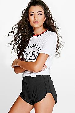 Boohoo Amy Jersey Runner Shorts