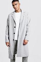 Boohoo Oversized Check Overcoat