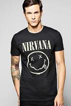 Boohoo Nirvana License Print T Shirt