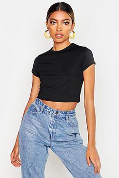 Boohoo Neon Capped Sleeve Cropped T-shirt