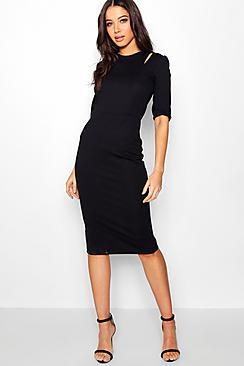 Boohoo Stevie Cut Out Midi Dress