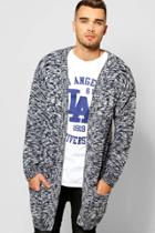 Boohoo Twisted Drop Shoulder Cardigan Navy