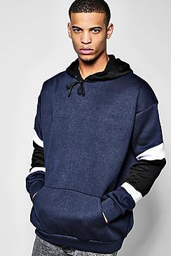 Boohoo Oversized Block Sleeve Hoodie