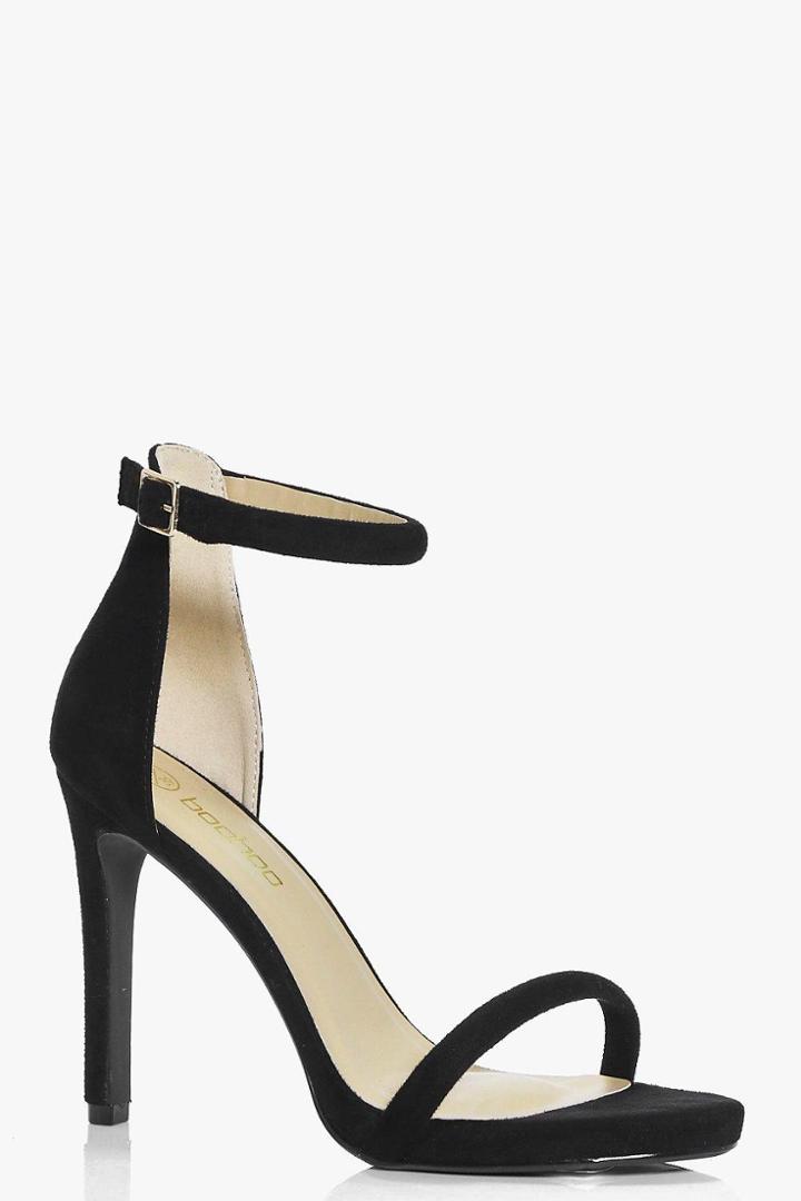 Boohoo Gabriella Two Part Sandal Black