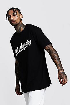 Boohoo Los Angeles Printed Oversized T-shirt