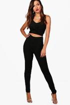 Boohoo Skinny Crepe Trouser