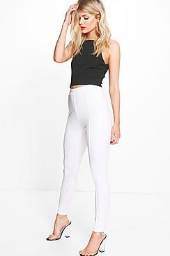 Boohoo Petite Julia High Waisted Crepe Trouser
