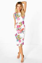 Boohoo Phoebe Sleeveless Midi Dress Multi