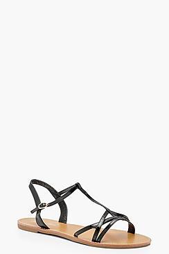 Boohoo Megan Multi Strap Sandals
