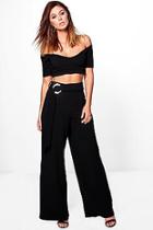 Boohoo Ciara Circle Ring Trouser & Crop Co-ord Set