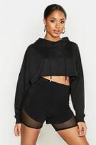 Boohoo Boxy Crop Oversized Hoodie