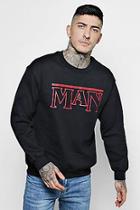 Boohoo Man Outline Sweater