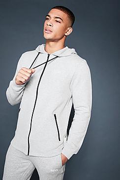 Boohoo Active Zip Through Fleece Hoodie