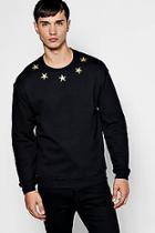 Boohoo Star Embroidered Sweater