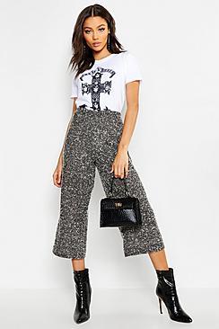 Boohoo Petite Knitted High Rise Culotte