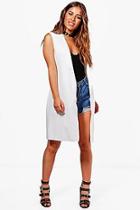 Boohoo Petite Rebecca Sleeveless Belted Duster
