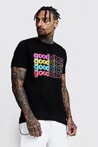 Boohoo Rainbow Slogan T-shirt