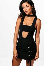 Boohoo Slinky Cut Out Choker Body