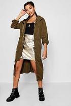 Boohoo Maxi Utility Jacket