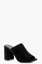 Boohoo Charlotte Flared Heel Mule