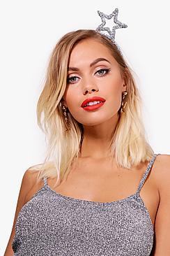 Boohoo Amy Tinsel Star Headband